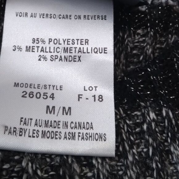 Libra Horizontal Striped Crew Neck Ribbed Knit Pullover Sweater Women's Medium - Picture 5 of 13